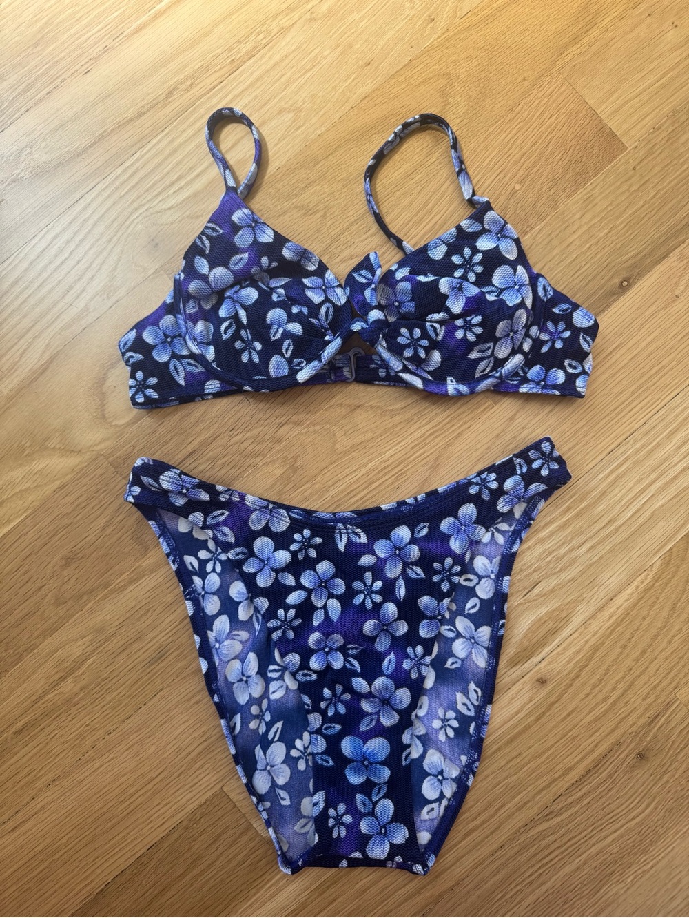 Like NEW Vintage 🔵 90s Y2K Sunsets Separates Deadstock Blue Floral size medium